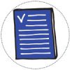 Icone Texto blue N